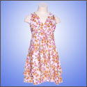 LOW - Halter Neck - Hight Waist Dress with Cross Over Front Skirt
